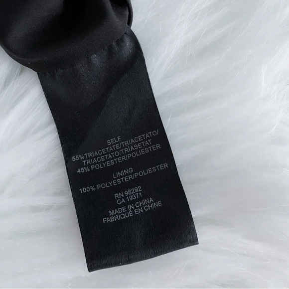 Tibi Savanna Cut Out Shoulder Mini Dress Black Cold Shoulders Sheath 2 - Picture 14 of 16